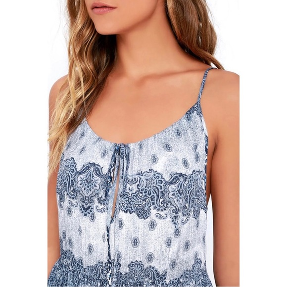 Revolve Somedays Lovin Open Eyes Tiered Maxi Dress Size Large NWOT - Picture 4 of 16